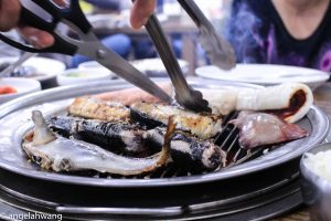 Seafood lunch at Sokcho